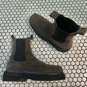 ASOS.com / Asra cactus square toe Chelsea boots in brown suede. 11